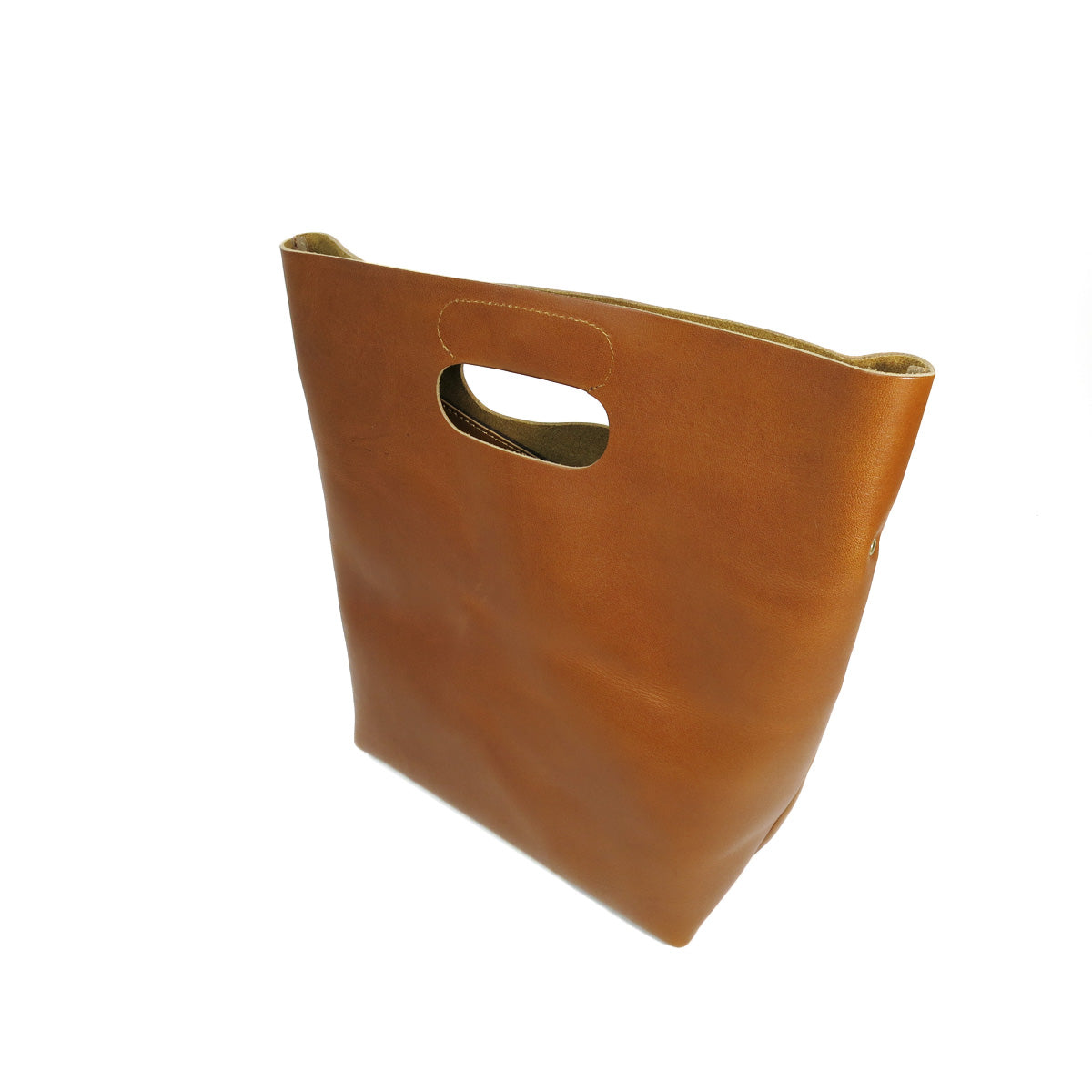 Double Oil VI LEATHER Woven Handle Shoulder Bag CMAK1014