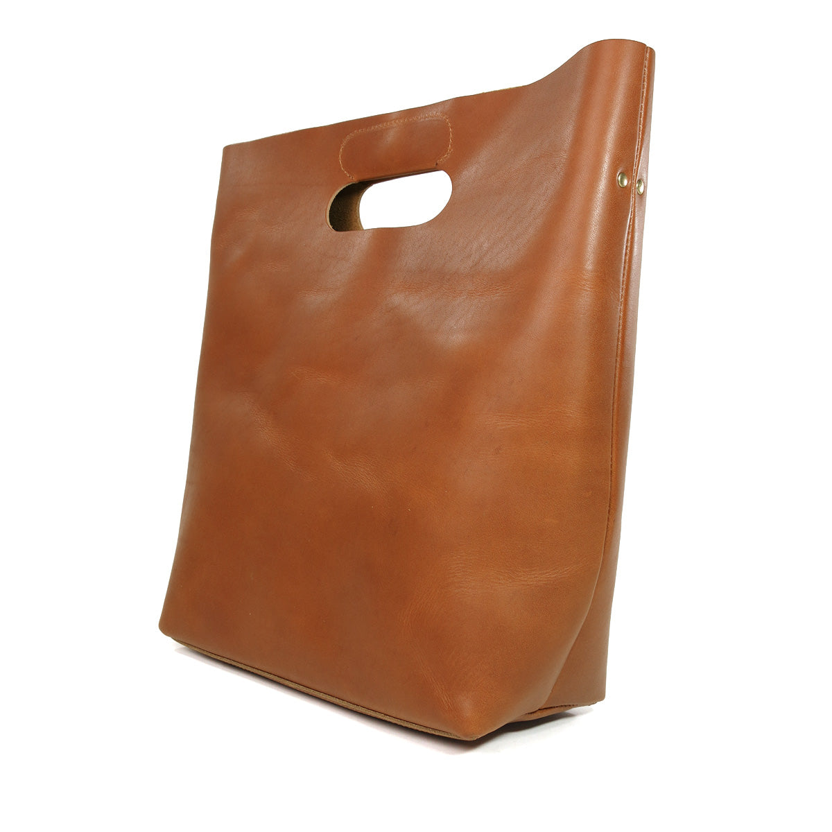 Double Oil VI LEATHER Woven Handle Shoulder Bag CMAK1014