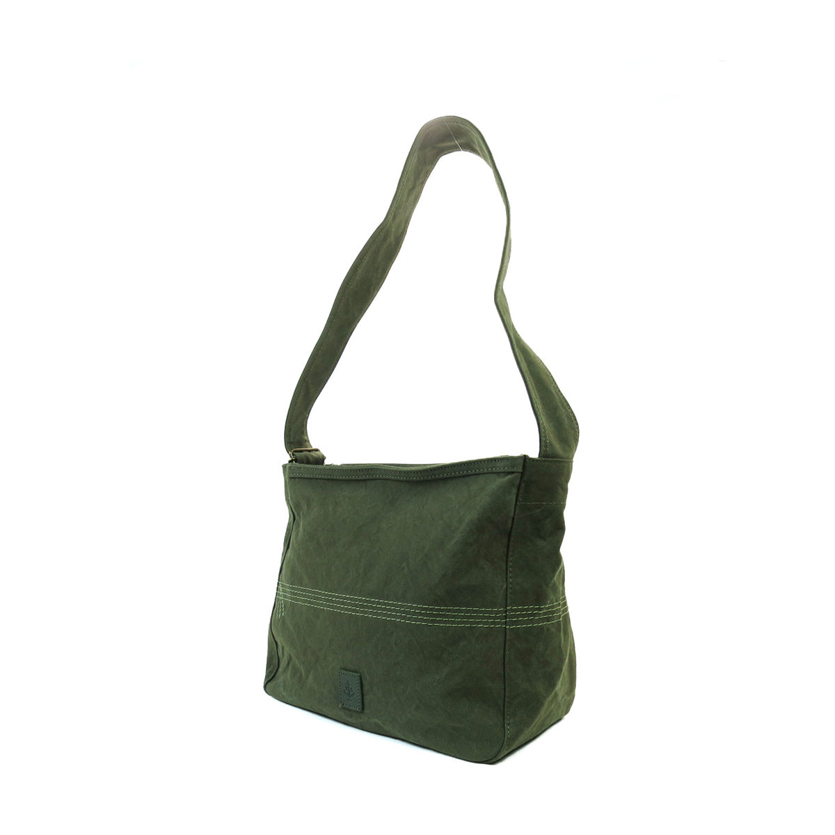 18oz Army Duck Bio Shoulder Bag, Medium, LGRN4025