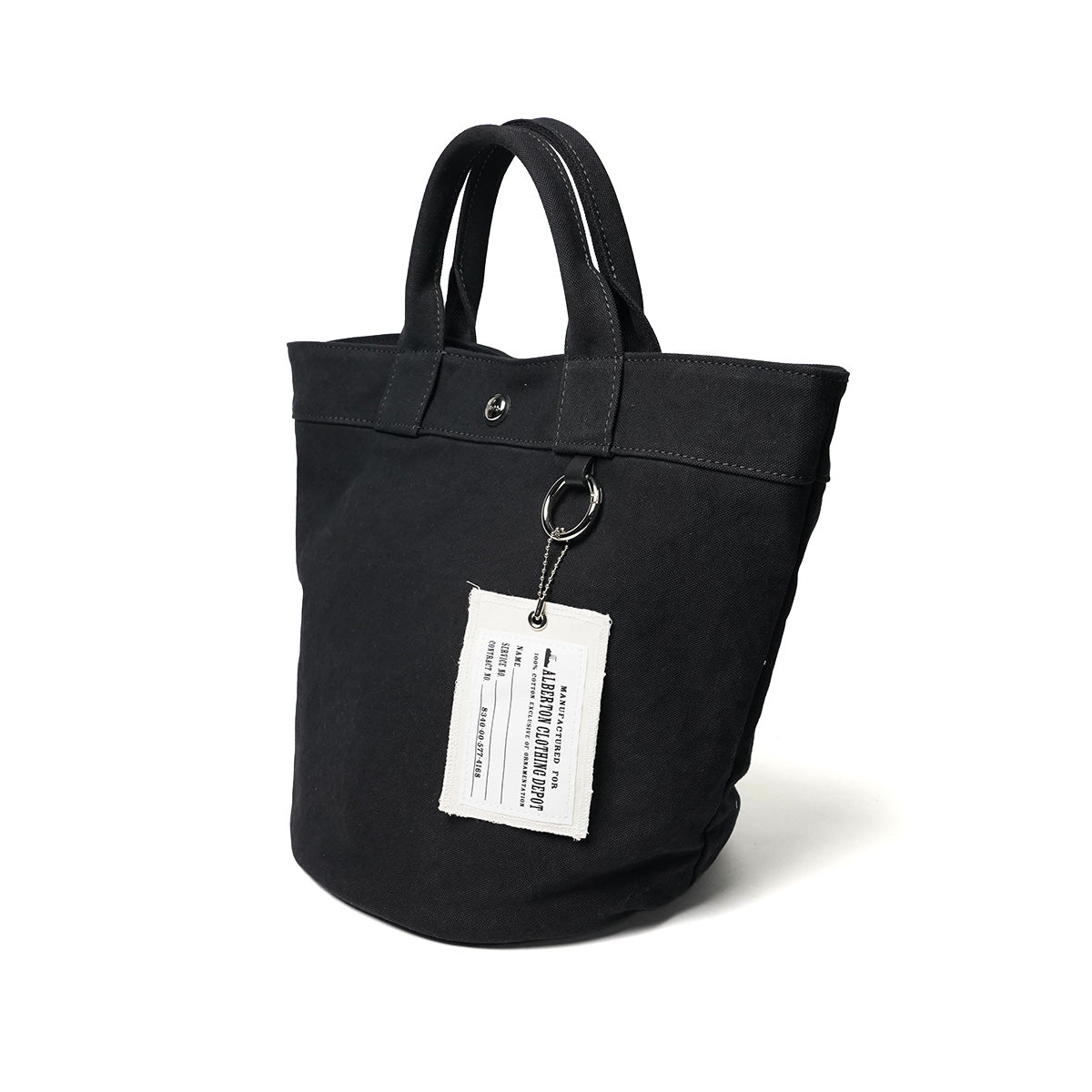 18OZ Army Duck Bio Round Bottom Tote Bag LGRN6002