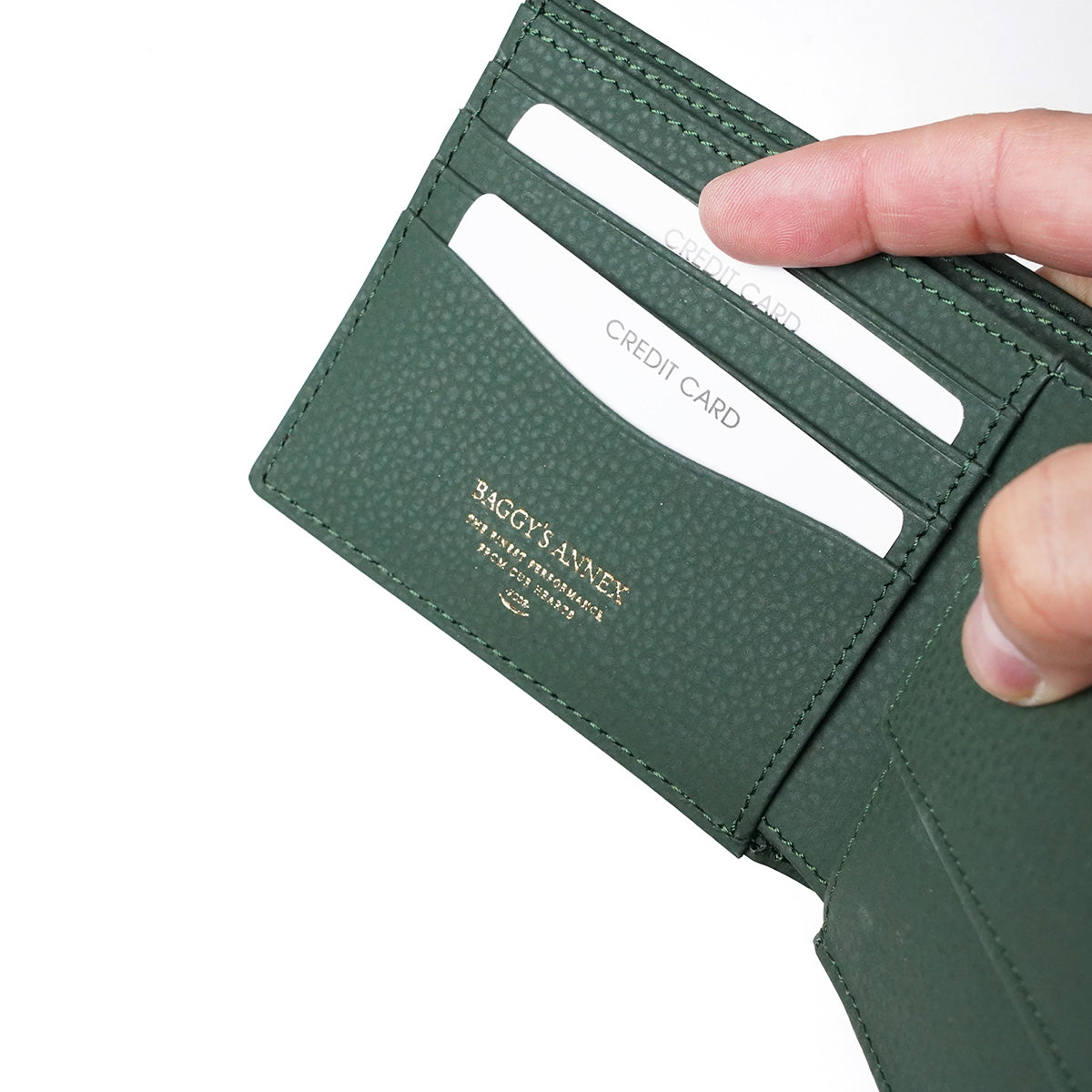 Embossed Recycled Leather Bifold Wallet LZKM142