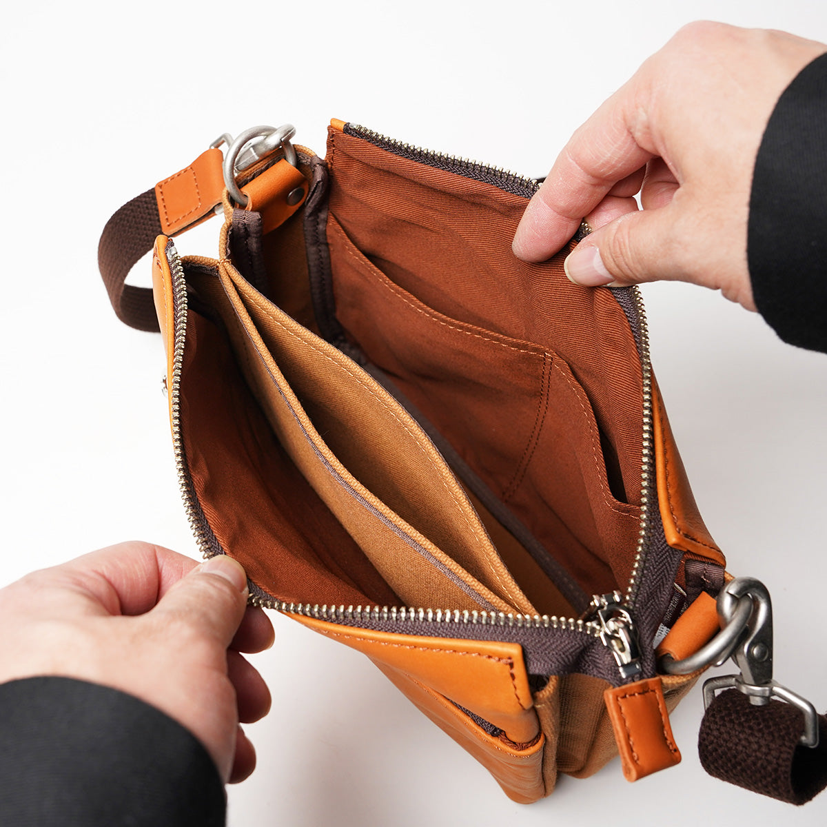 Glove Leather Horizontal Mini Shoulder Bag YNM233