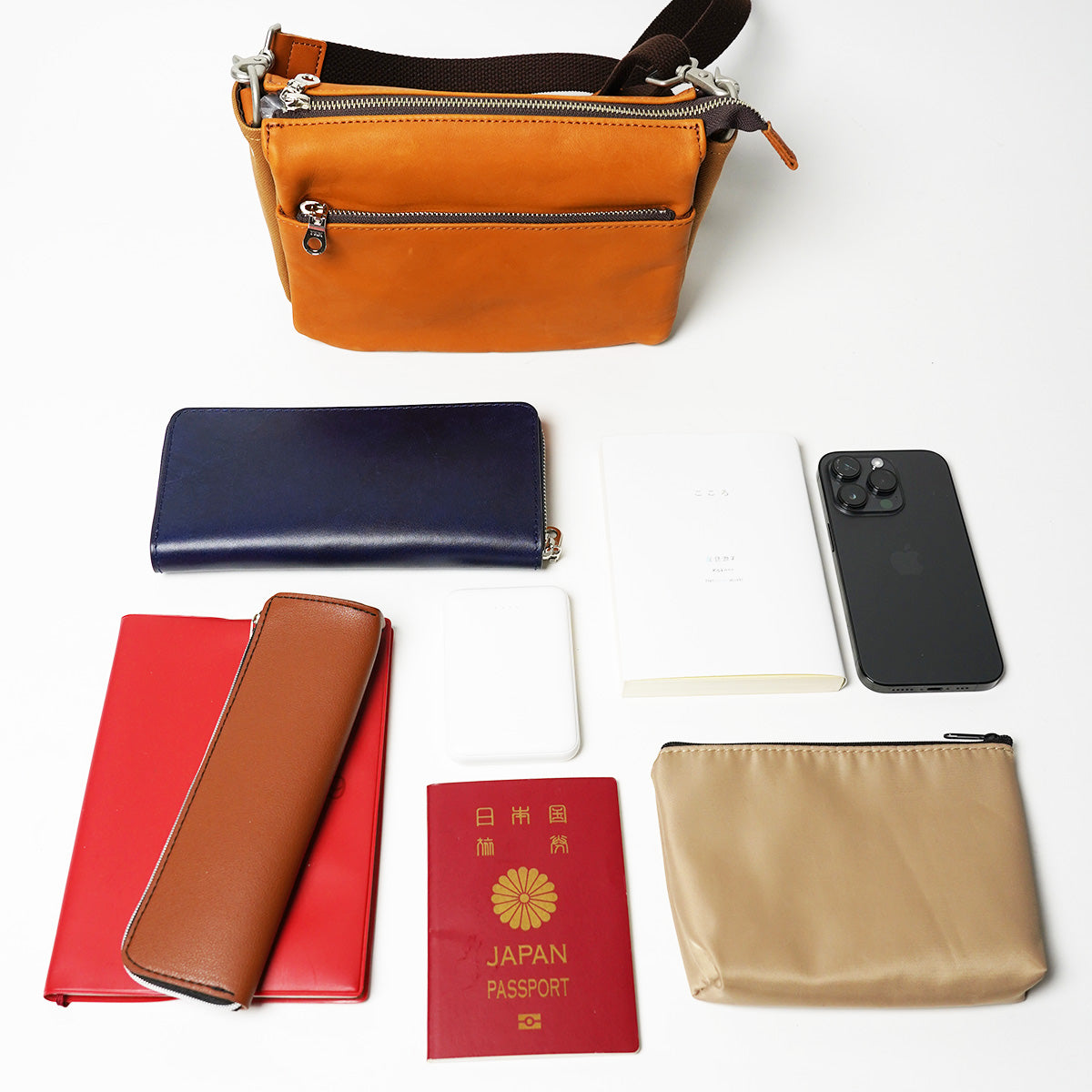 Glove Leather Horizontal Mini Shoulder Bag YNM233
