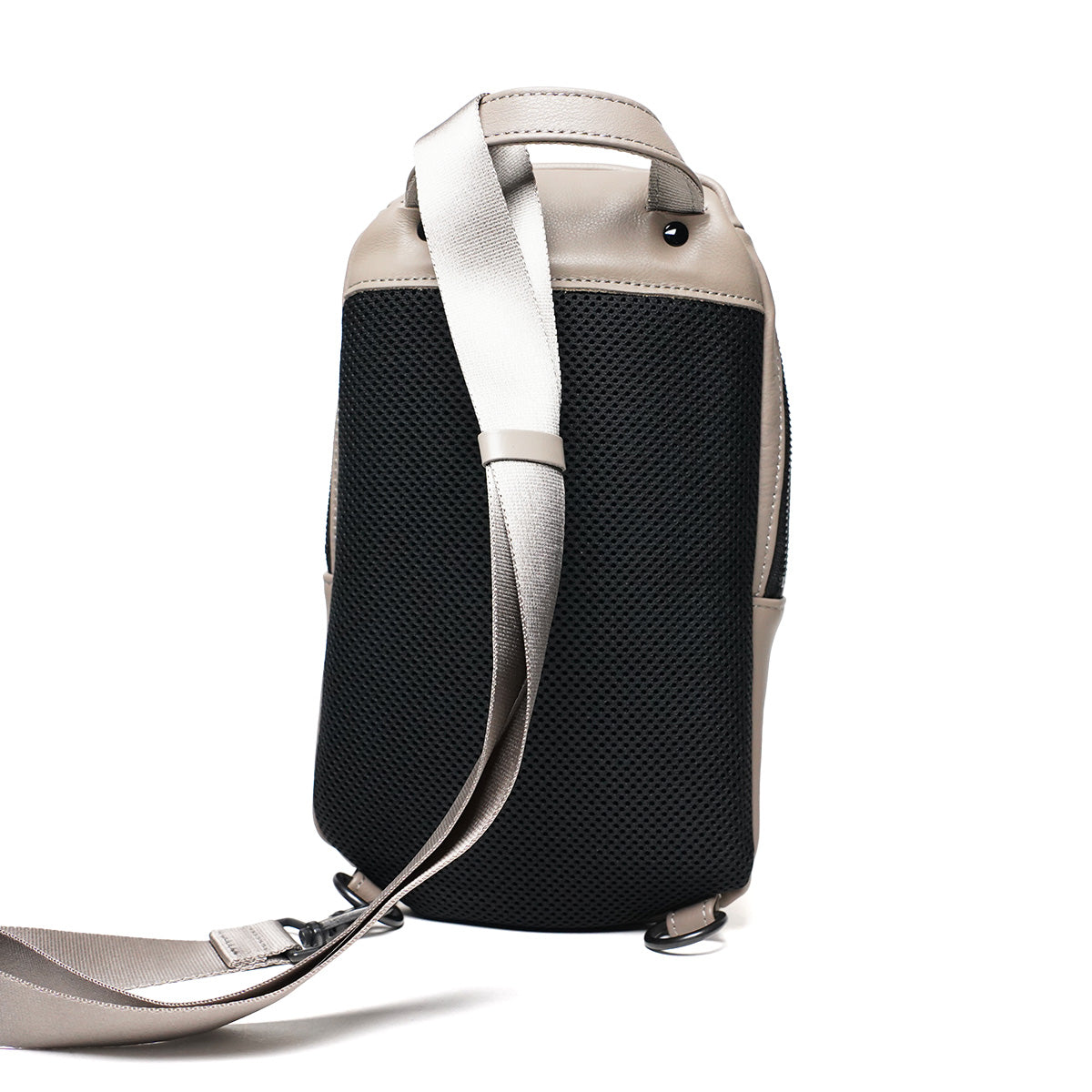 Oil-Soft Leather Vertical Body Bag YNM991