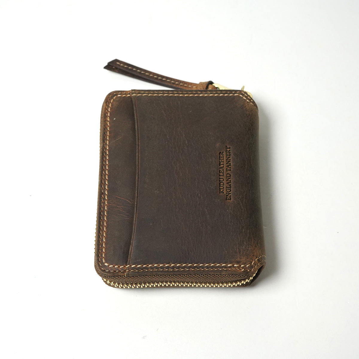 KUDU -Kudoo 皮革-圓形拉鍊緊湊型皮夾 ZKM904