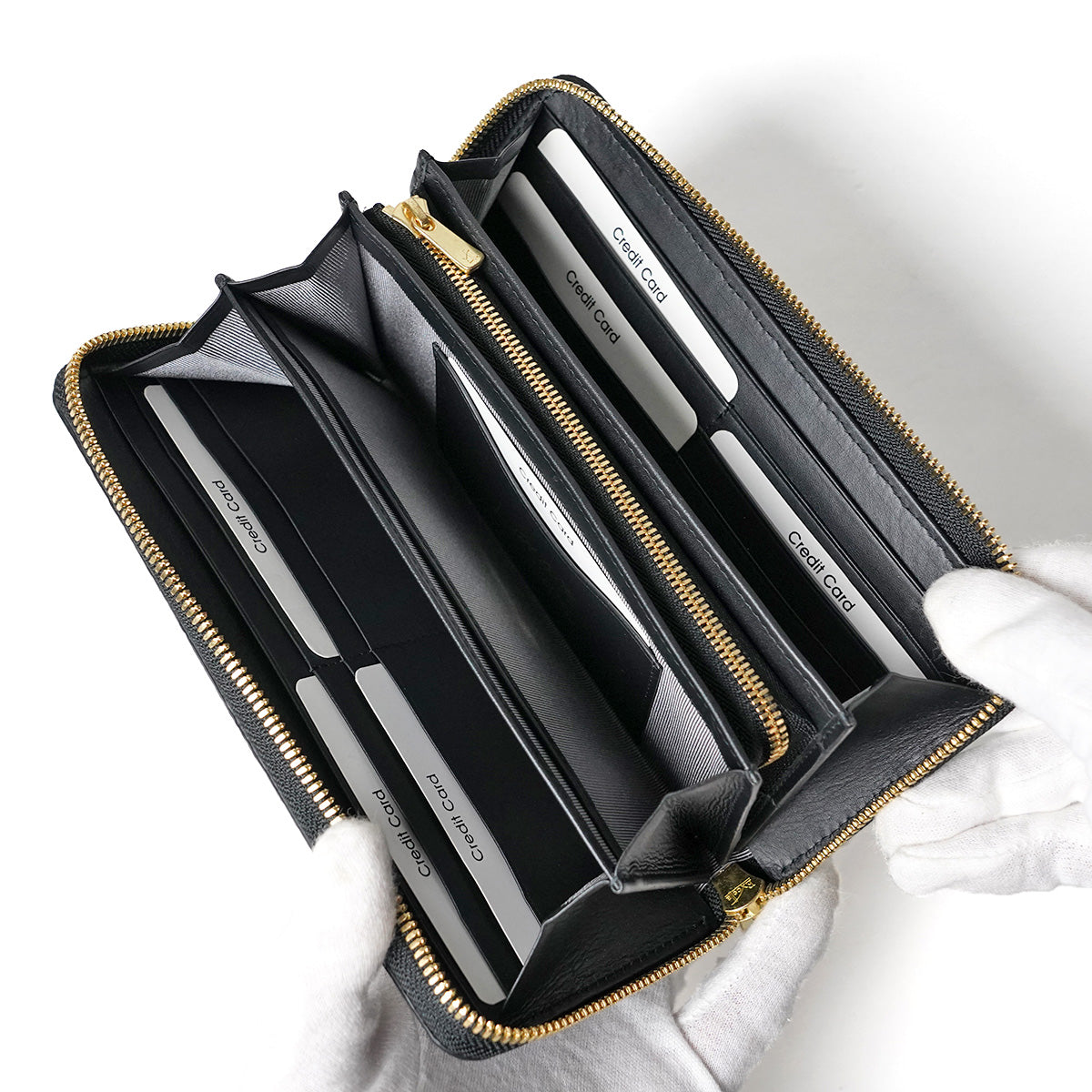 STINGRAY STAR wallet - Stingray leather - Round zipper long wallet ZWL6000