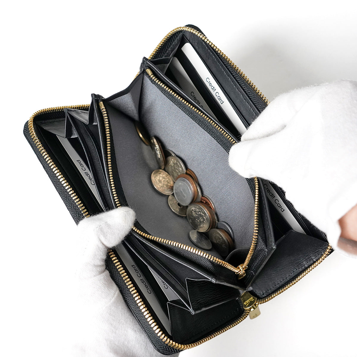 STINGRAY STAR wallet - Stingray leather - Round zipper long wallet ZWL6000