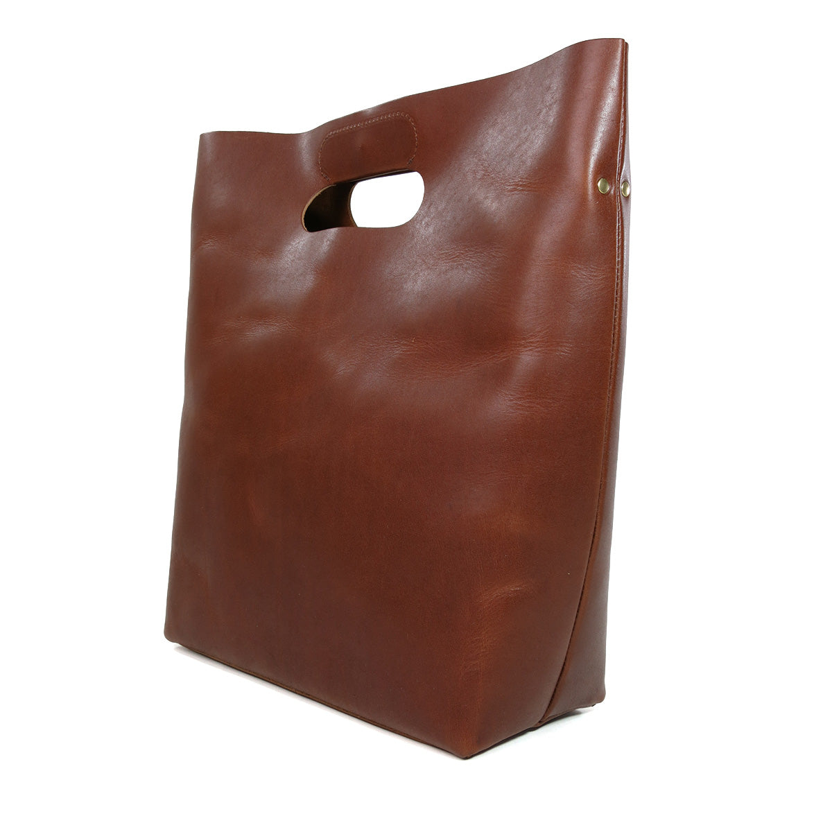 Double Oil VI LEATHER Woven Handle Shoulder Bag CMAK1014