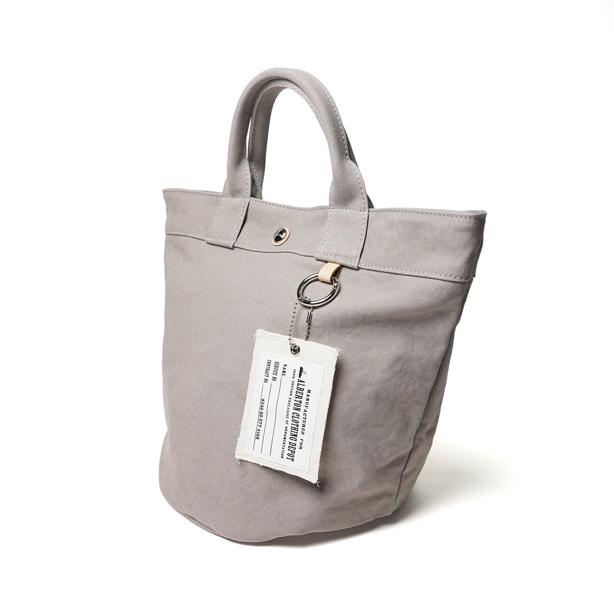 18OZ Army Duck Bio Round Bottom Tote Bag LGRN6002