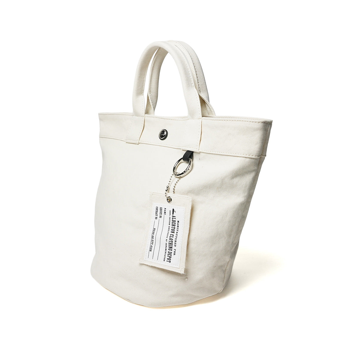 18OZ Army Duck Bio Round Bottom Tote Bag LGRN6002