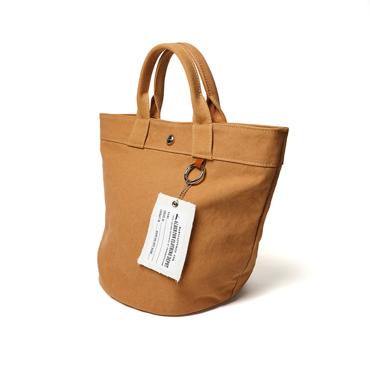 18OZ Army Duck Bio Round Bottom Tote Bag LGRN6002