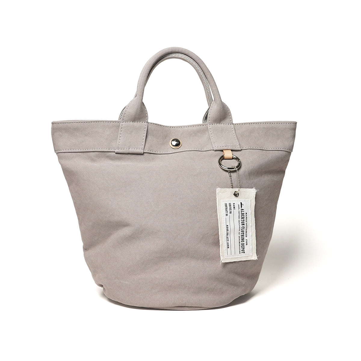 18OZ Army Duck Bio Round Bottom Tote Bag LGRN6002