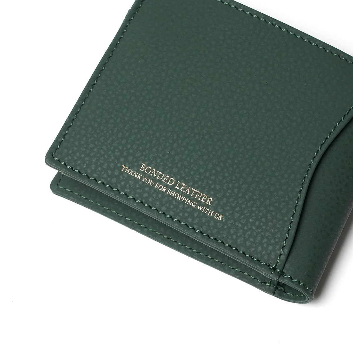 Embossed Recycled Leather Bifold Wallet LZKM142