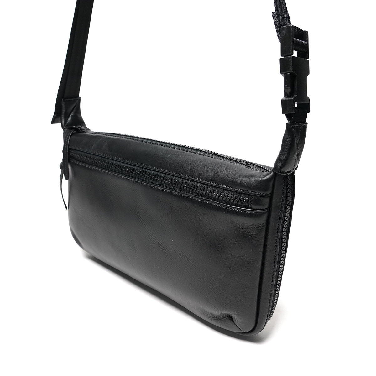 Glossy Expandable Horizontal Shoulder Bag M LZKM1502