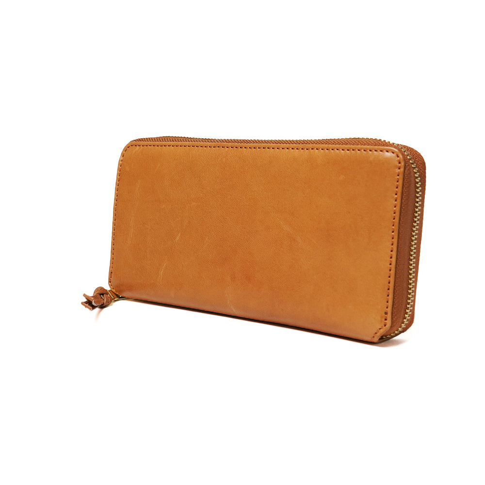 BAFU Leather - Buff Leather - Accordion Round Zipper Long Wallet LZKM787