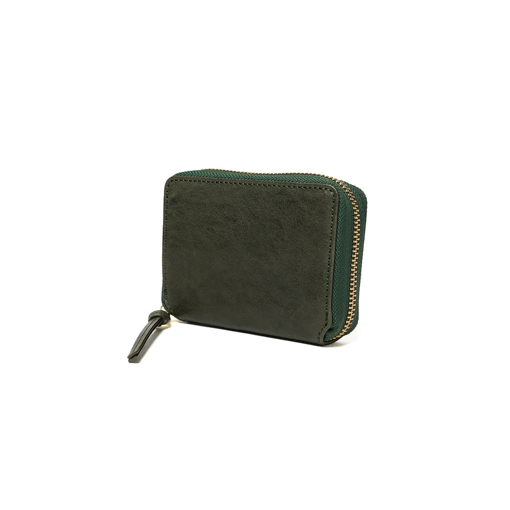 BAFU Leather - Buff Leather - Accordion Round Zipper Mini Wallet LZKM788
