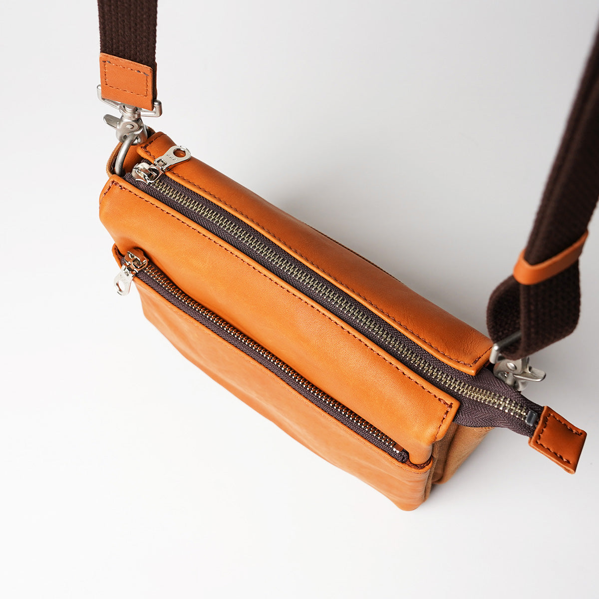 Glove Leather Horizontal Mini Shoulder Bag YNM233