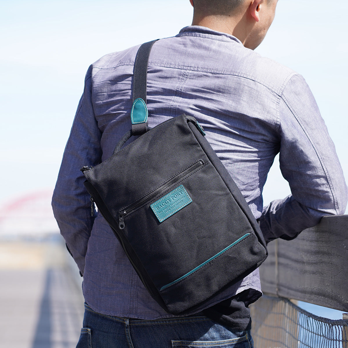 BLACK -Black- 2WAY Backpack &amp; Body Bag YNM426