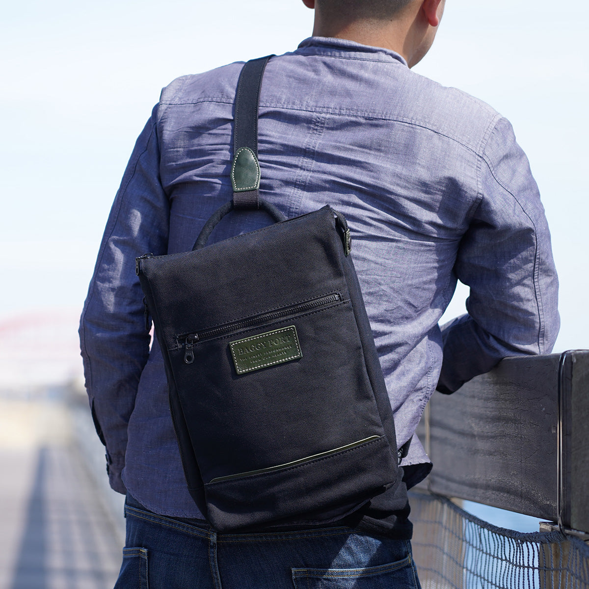 BLACK -Black- 2WAY Backpack &amp; Body Bag YNM426
