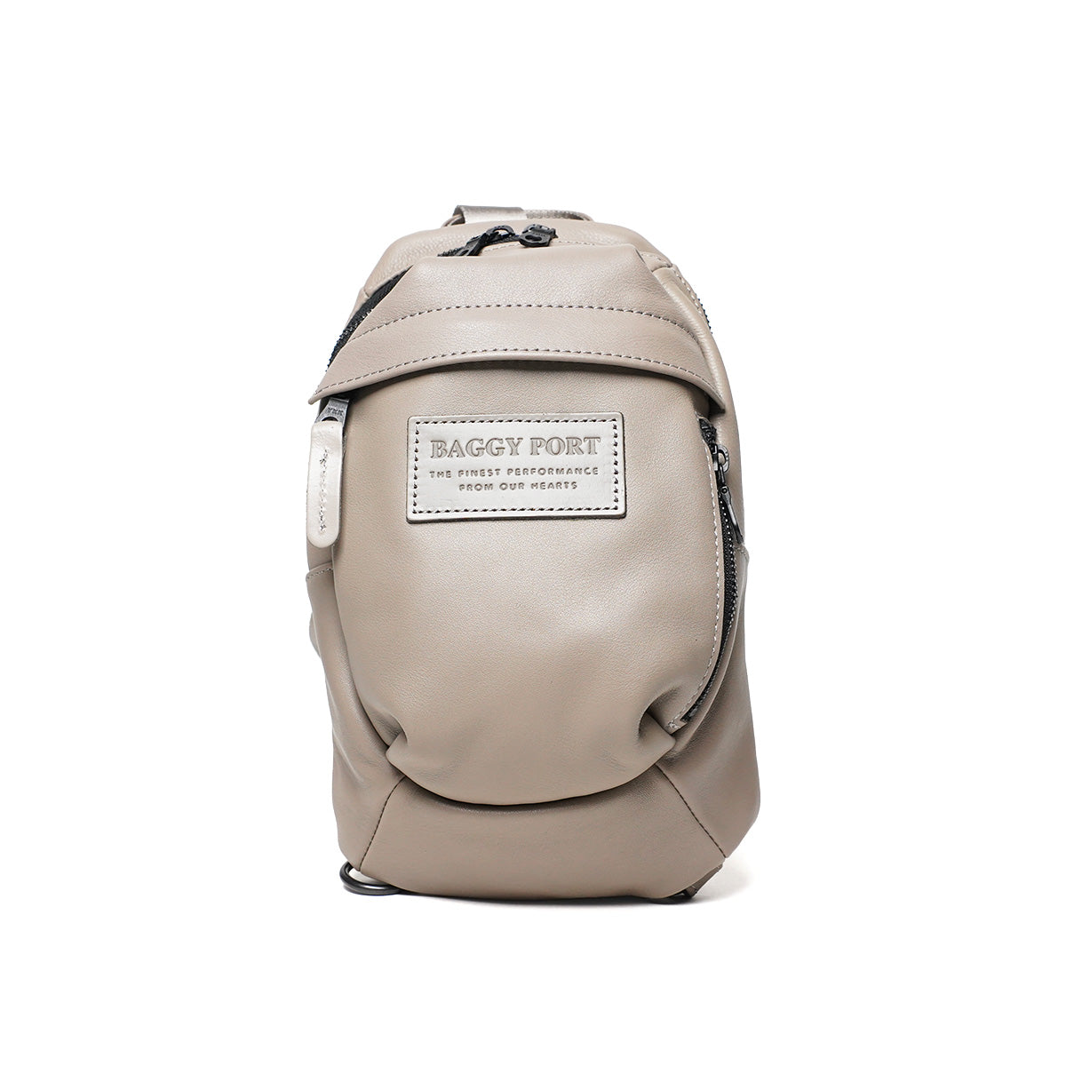 Oil-Soft Leather Vertical Body Bag YNM991