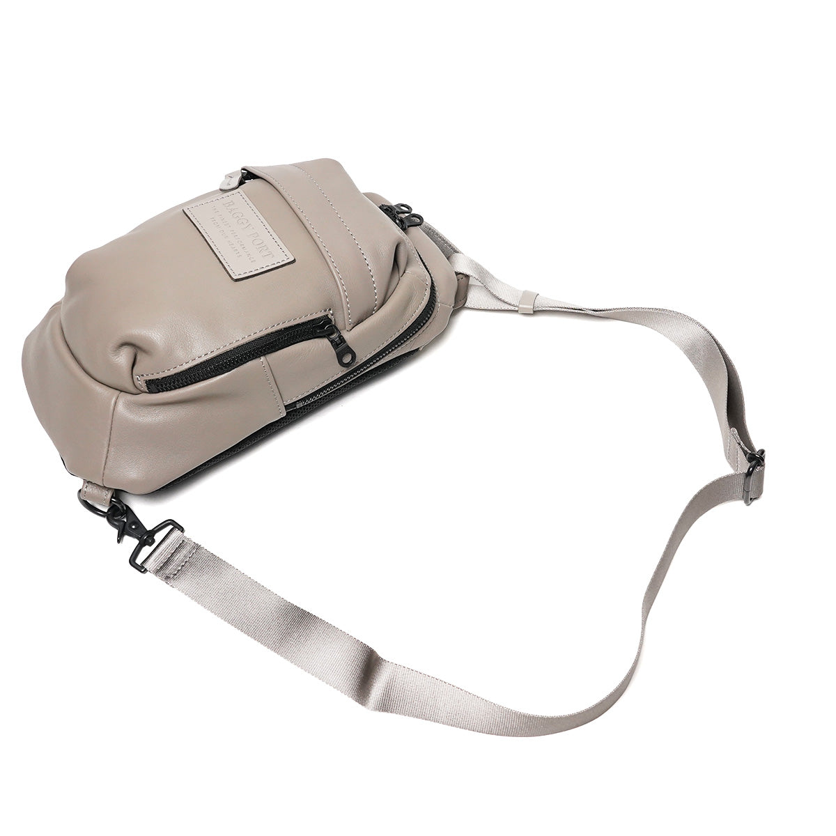 Oil-Soft Leather Vertical Body Bag YNM991