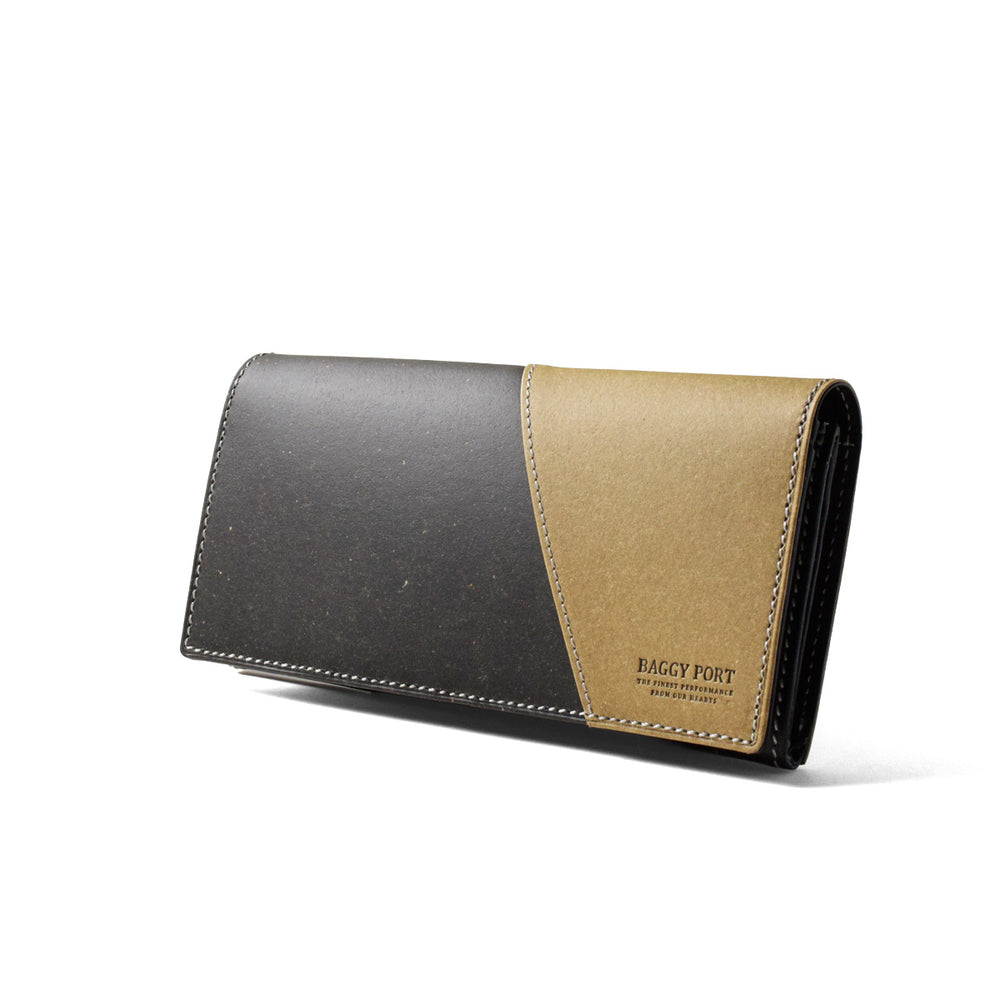 Recycled Leather Long Wallet ZKM601