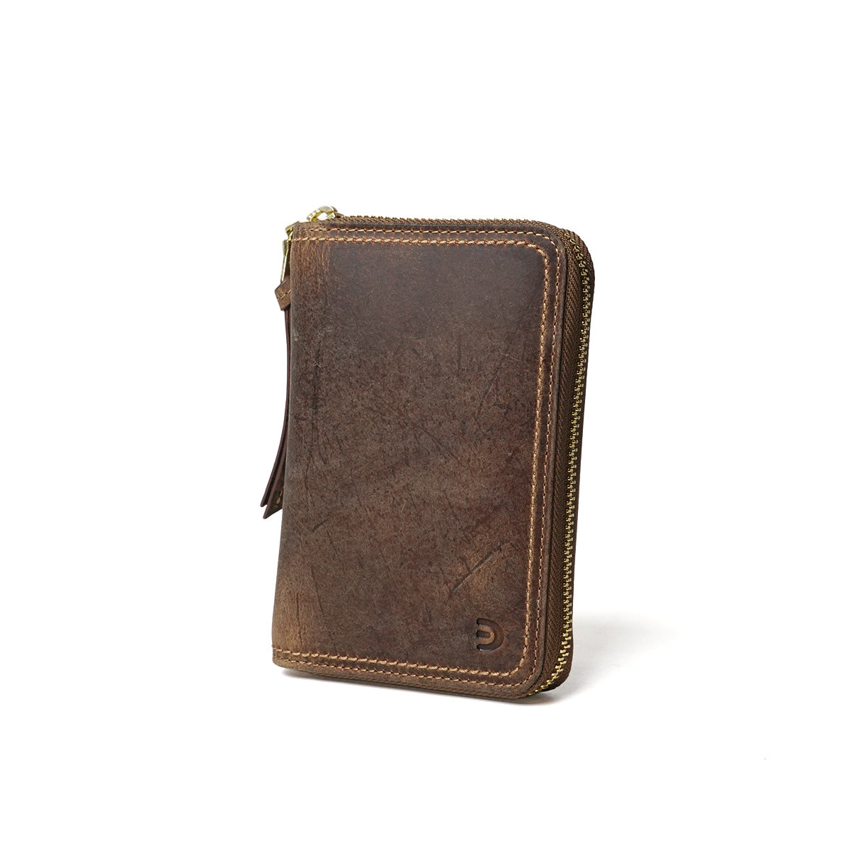 KUDU -Kudoo Leather- Round Zip Half Wallet ZKM901